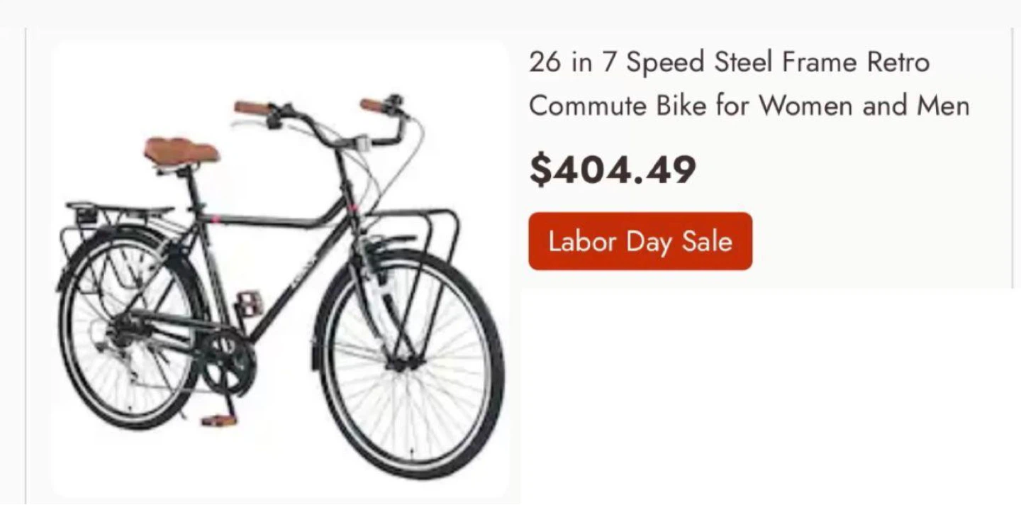 26" Steel Frame Commute Bike - photo 2