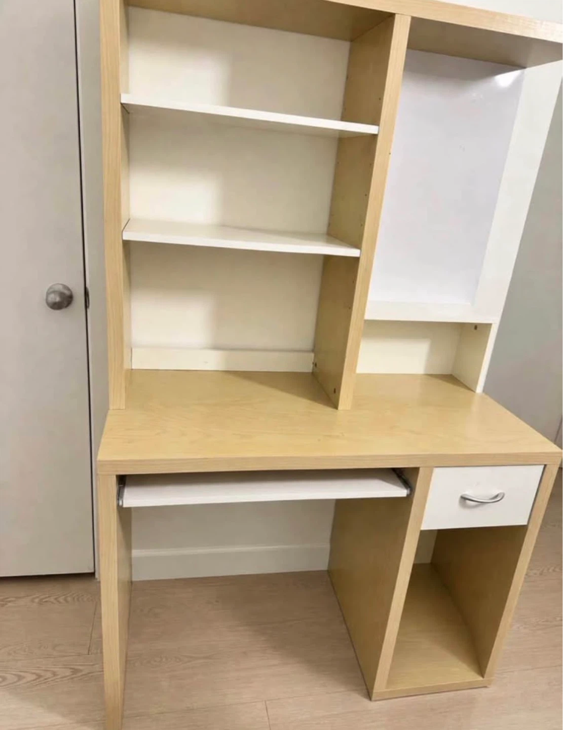Computer Desk with Shelves and Drawer