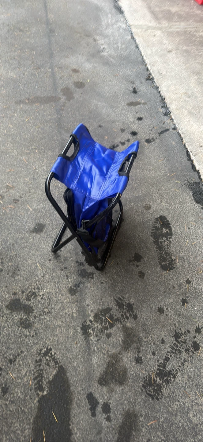 Blue Folding Camping Chair - photo 2