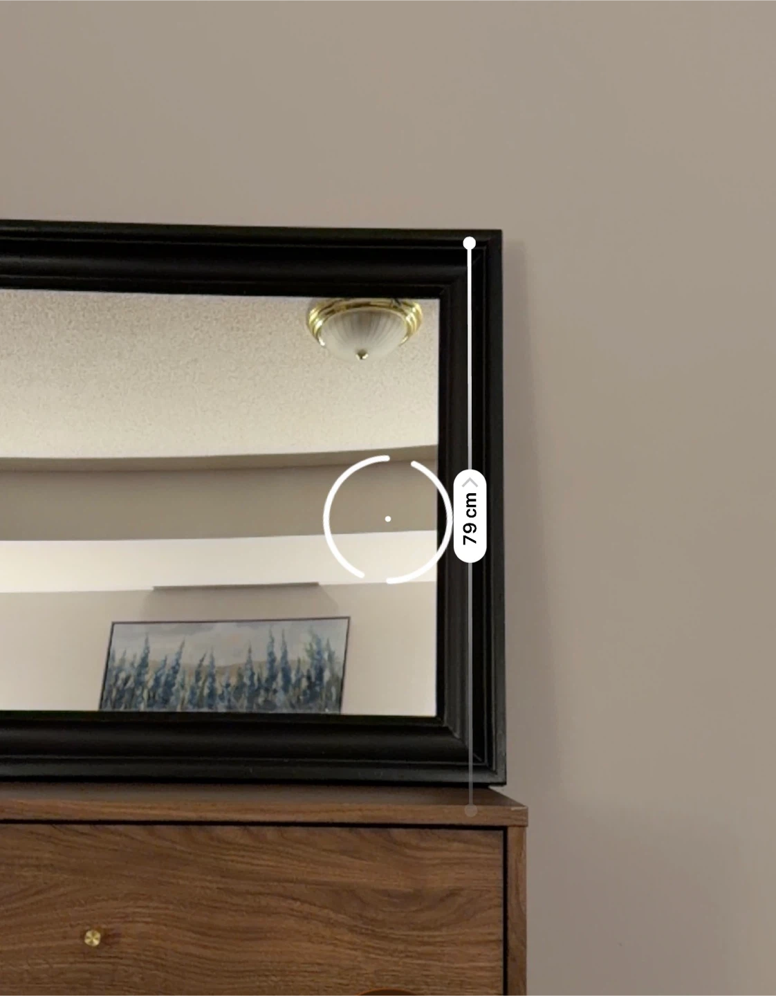 Large Framed Mirror - Black - photo 4