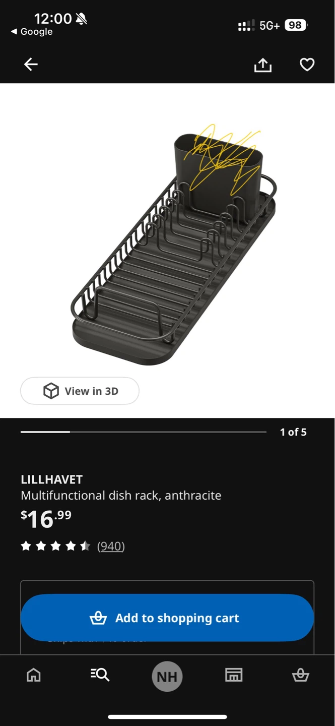 LILLHAVET Multifunctional Dish Rack