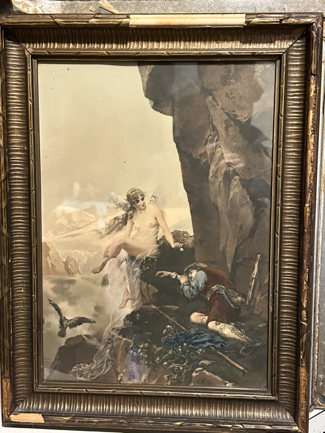1878 konrad Deiletz Spirit of the Alps Print
