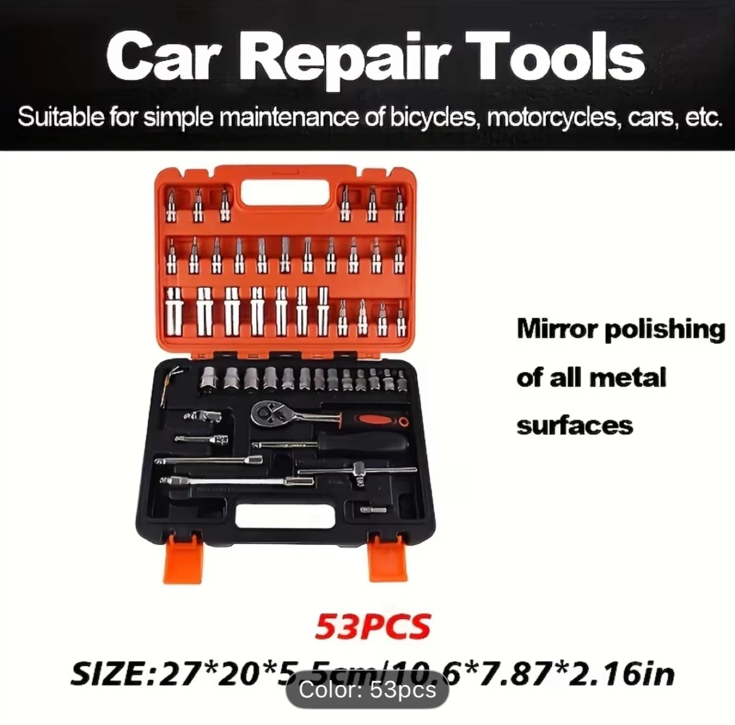 53 Piece Socket Wrench Set - photo 5