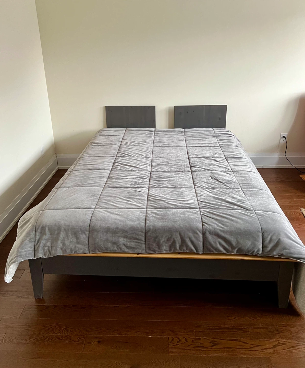 URGENT - Queen Size Wooden Bed With Mattress