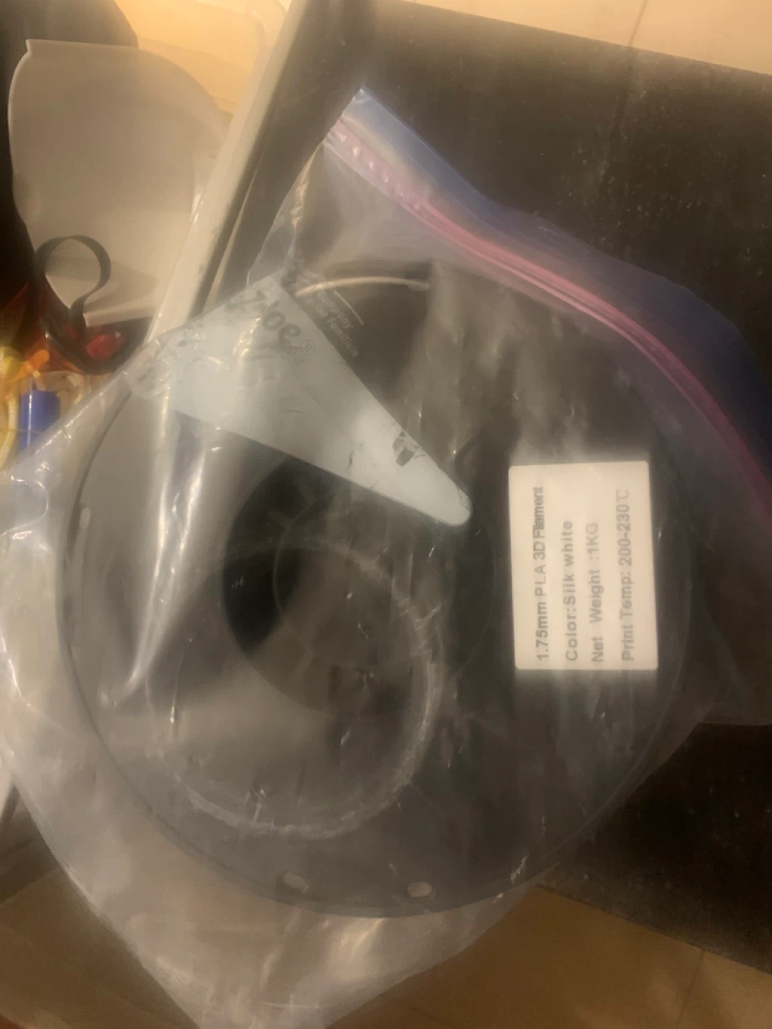 AMZ3D 1.75mm PLA 3D Printer Filament - Silk White - photo 2