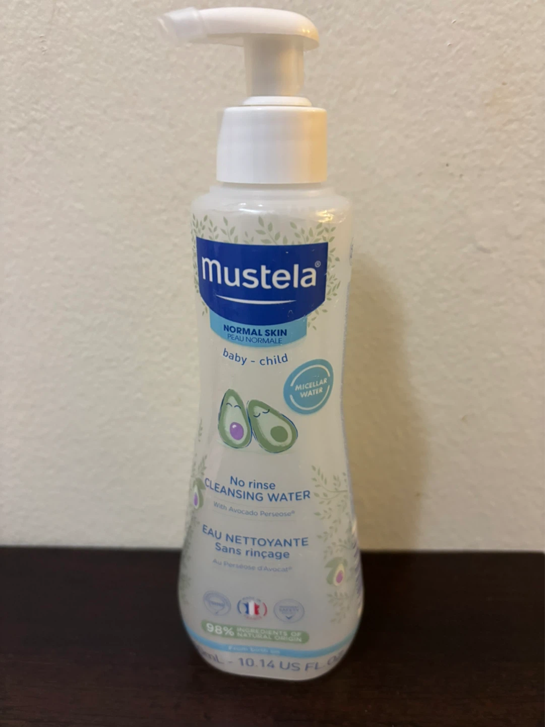 Mustela No Rinse Cleansing Water for Normal Skin, 10.14 oz
