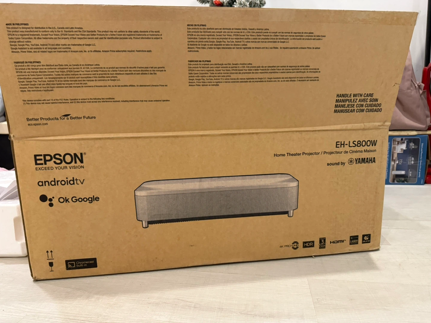 Epson EpiqVision Ultra LS800 4K Smart Streaming Laser Projector - photo 3