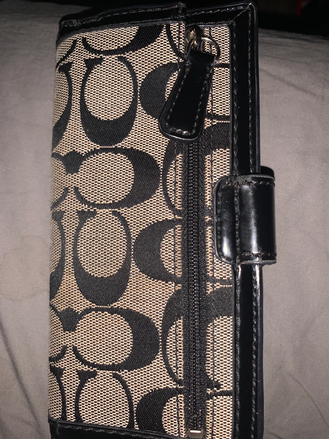 Coach Signature Pattern Long Wallet