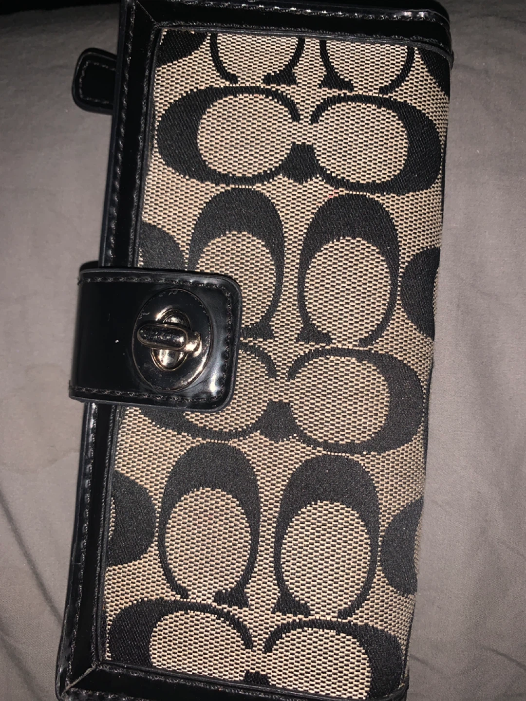 Coach Signature Pattern Long Wallet - photo 2