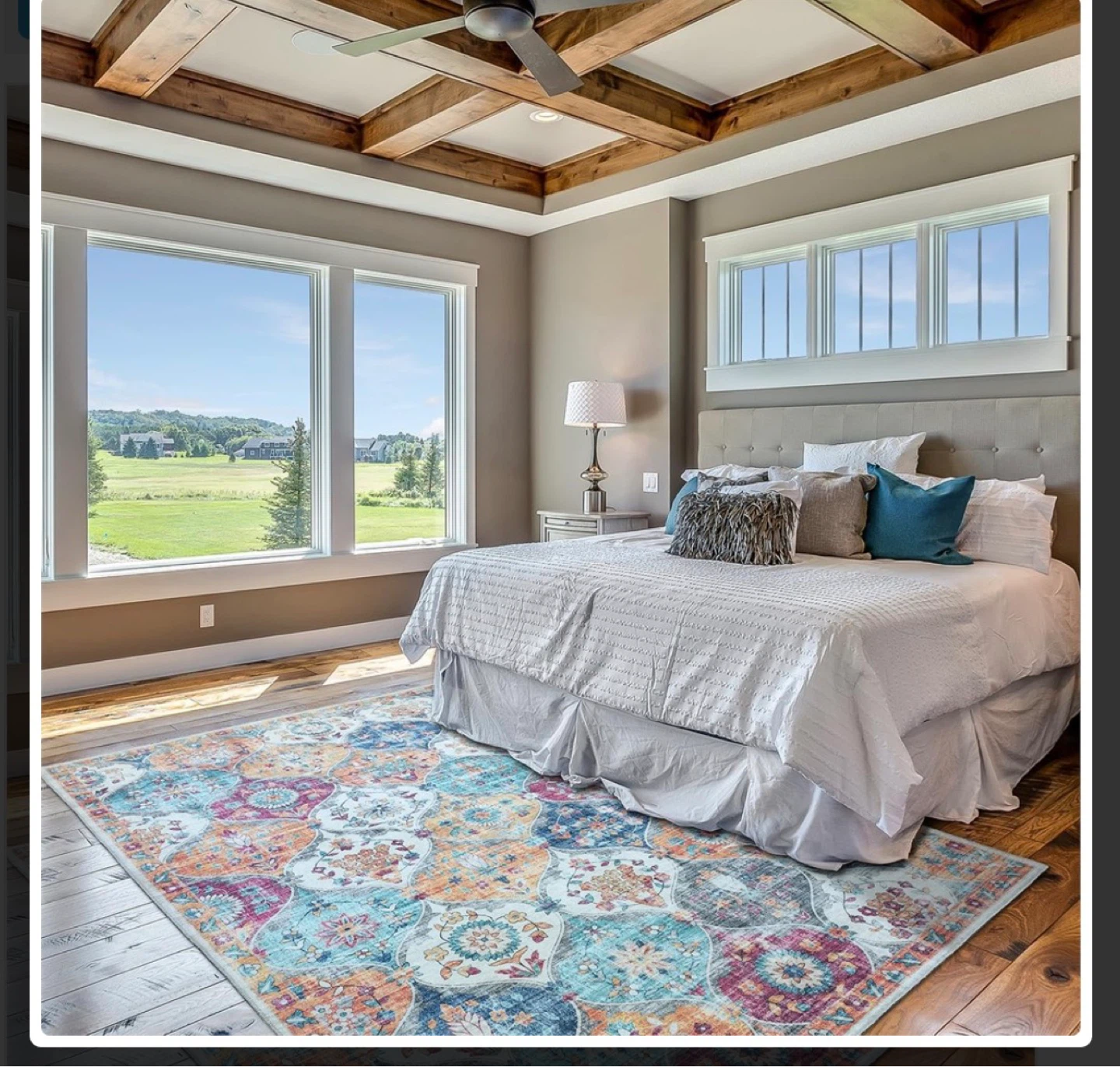 Machine Washable Area Rugs 8 X 10 Ft, Stain Resistant,