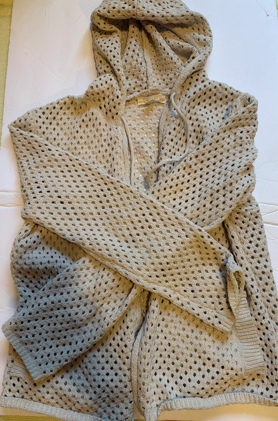 Women's Beige Hooded Cardigan - photo 2