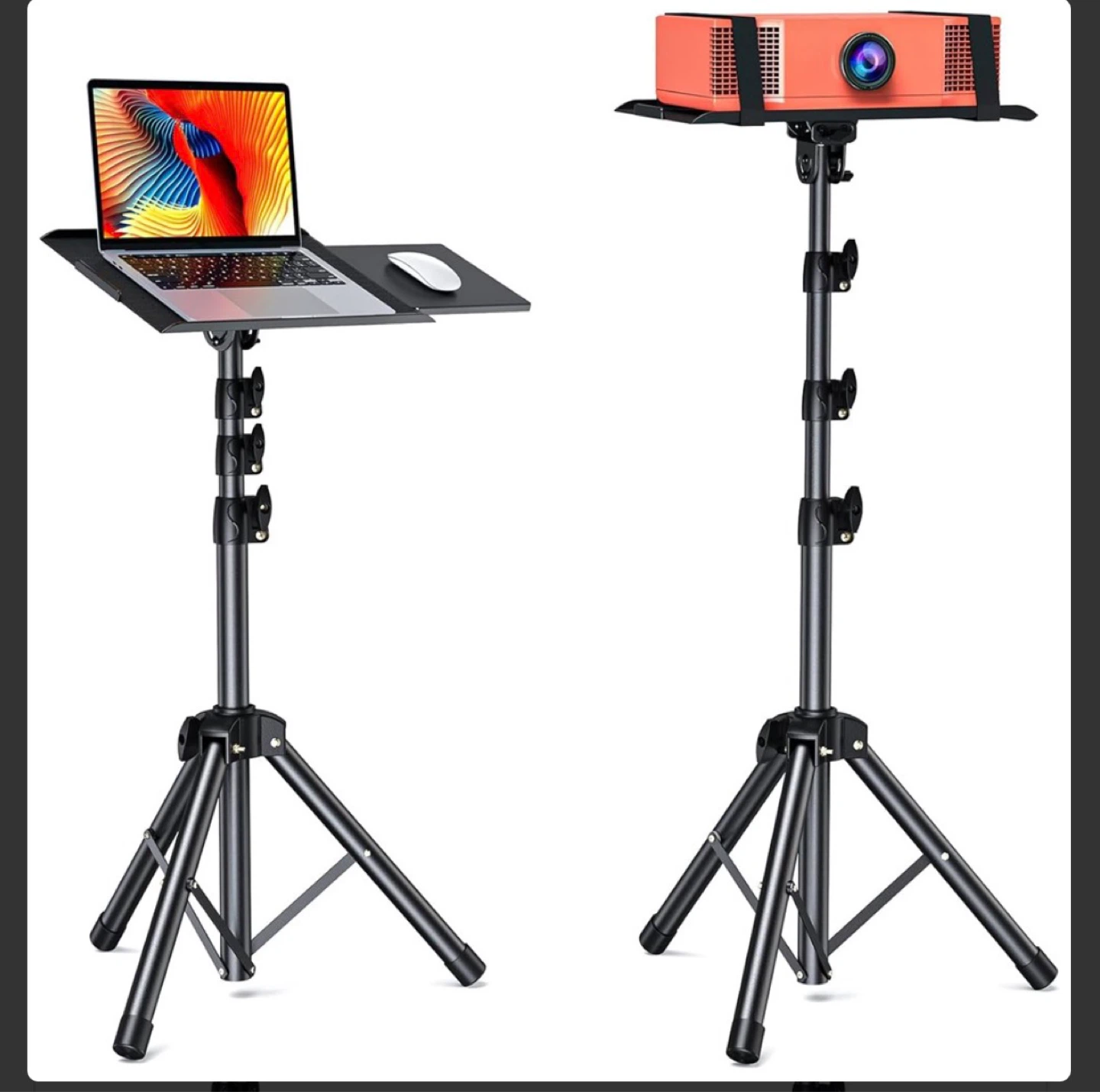 Adjustable Tripod Stand for Projector or Laptop