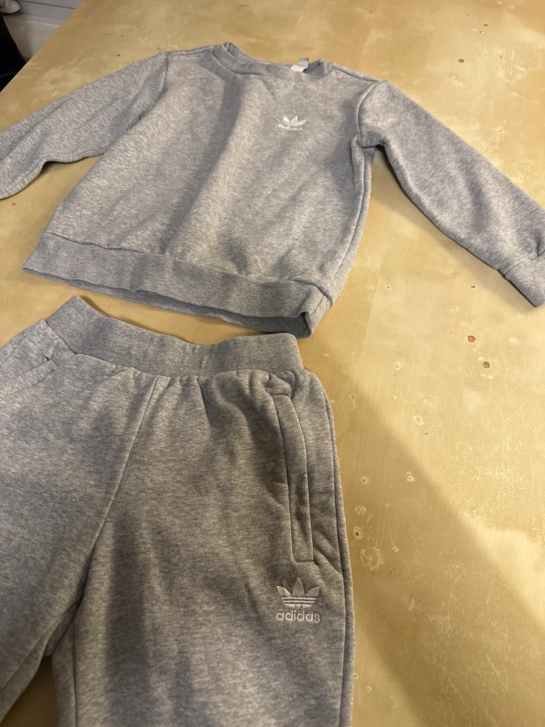 Adidas Grey Sweatshirt and Jogger Set