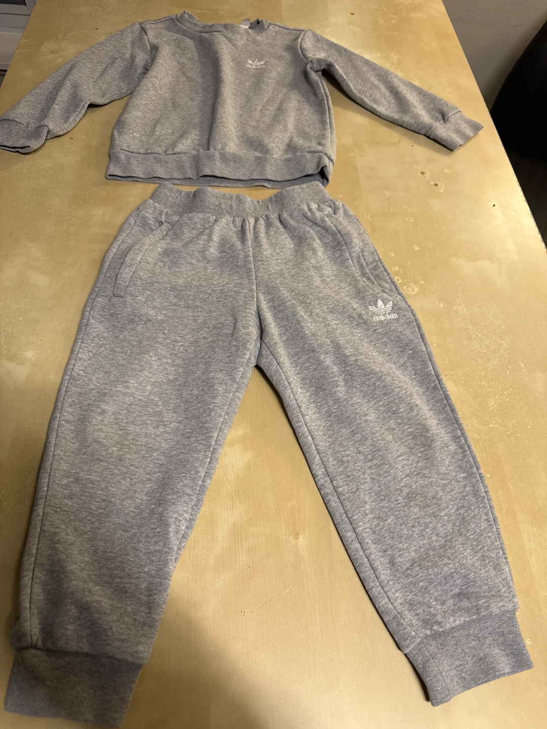 Adidas Grey Sweatshirt and Jogger Set - photo 2