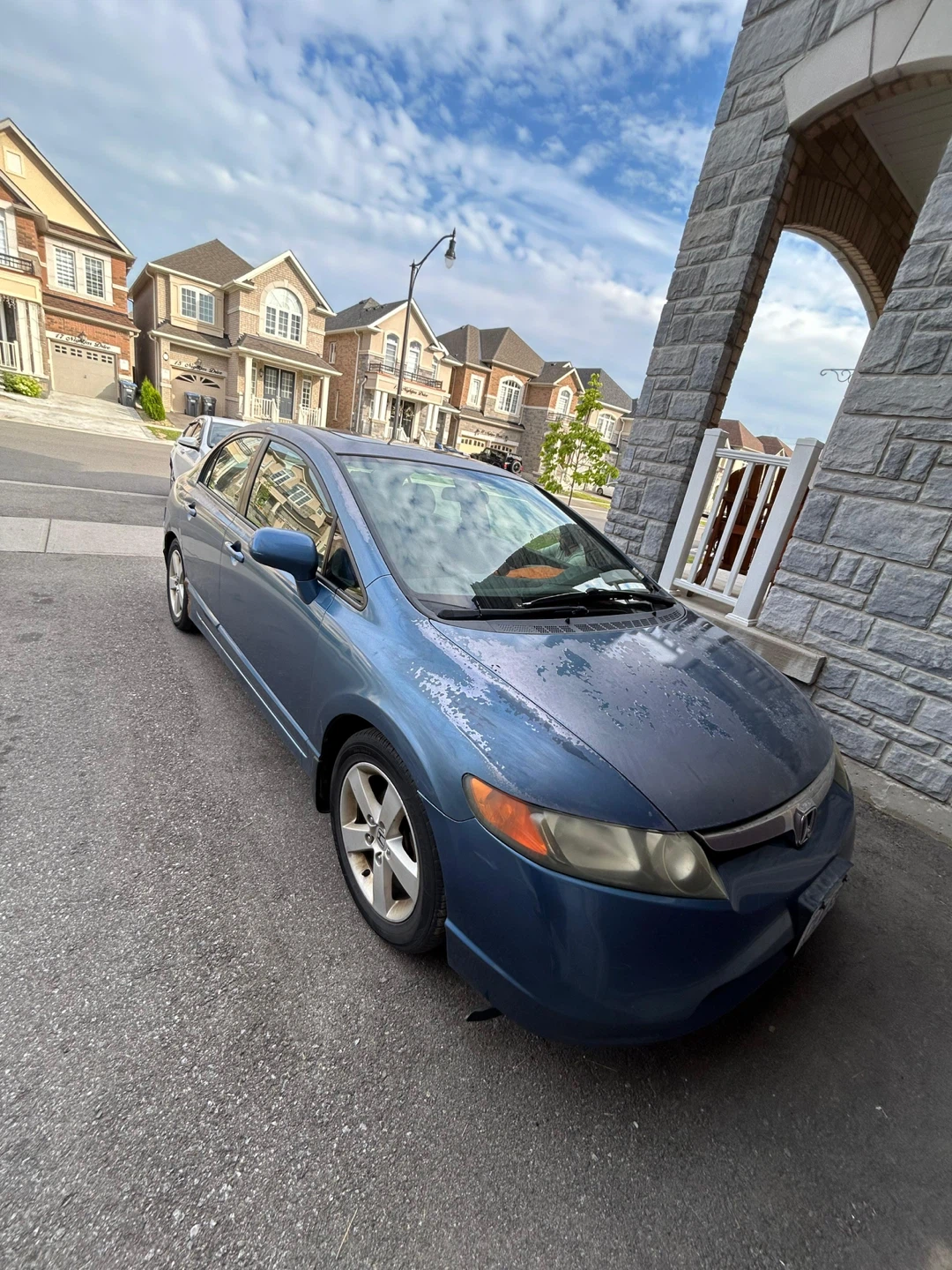 Blue Honda Civic Sedan