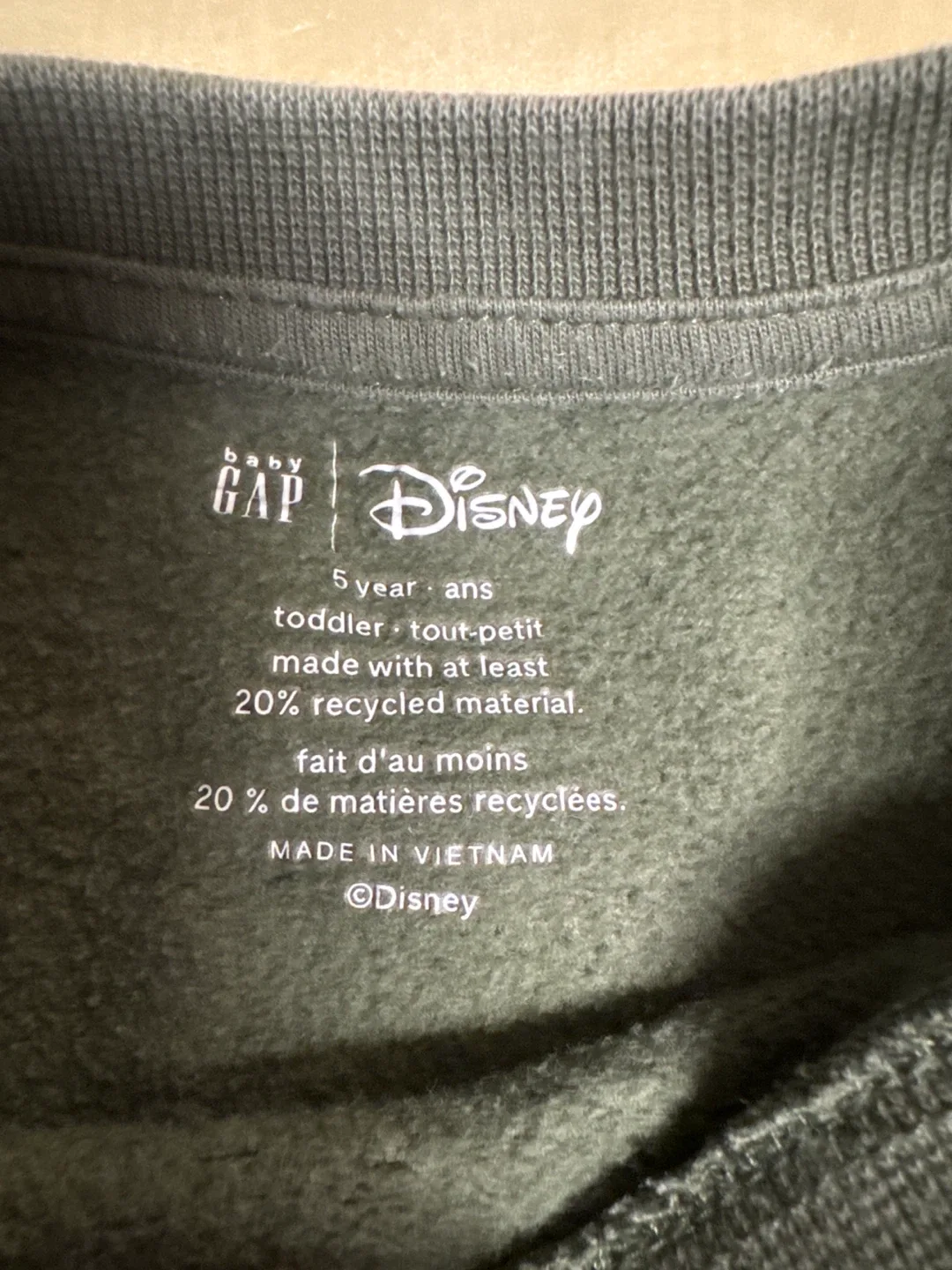 Gap x Disney Mickey Mouse Crewneck Sweatshirt - Toddler Size 5 - photo 2