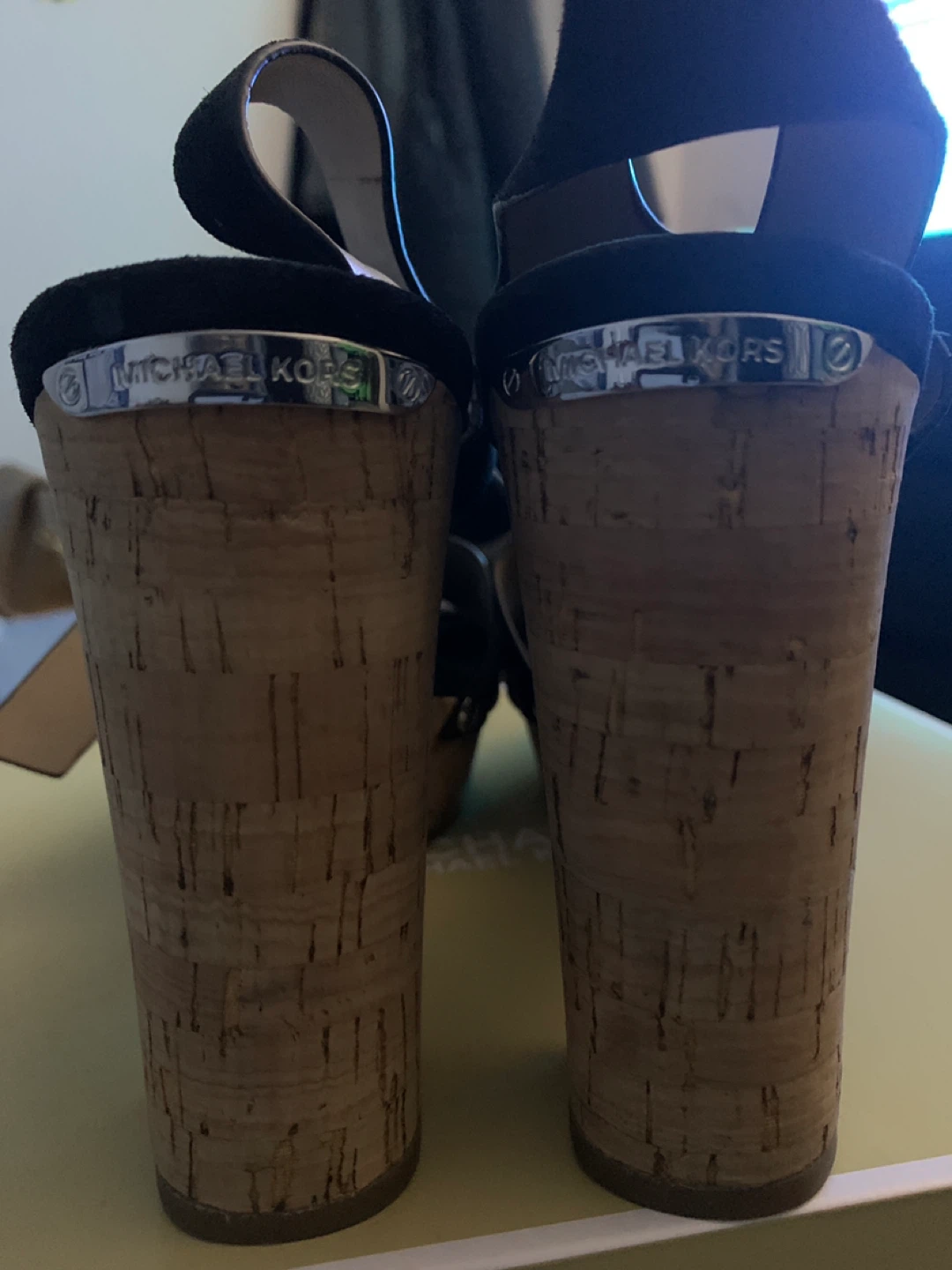 Michael Kors Black Cork Wedge Sandals - photo 3