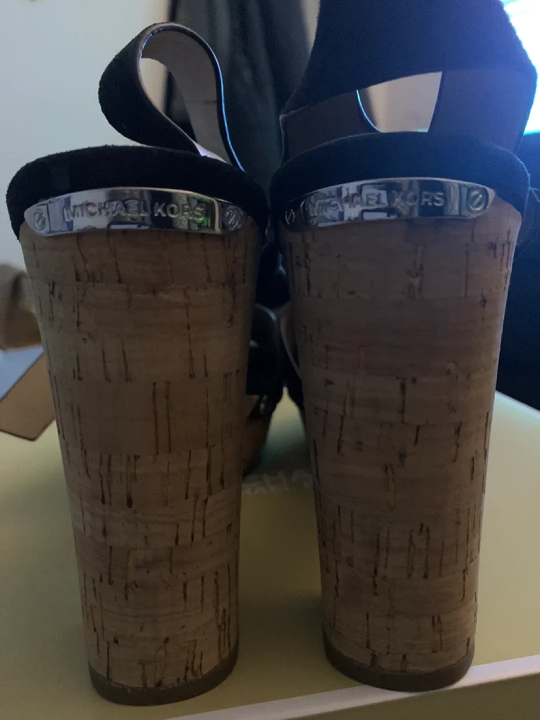 Michael Kors Black Cork Wedge Sandals - photo 3