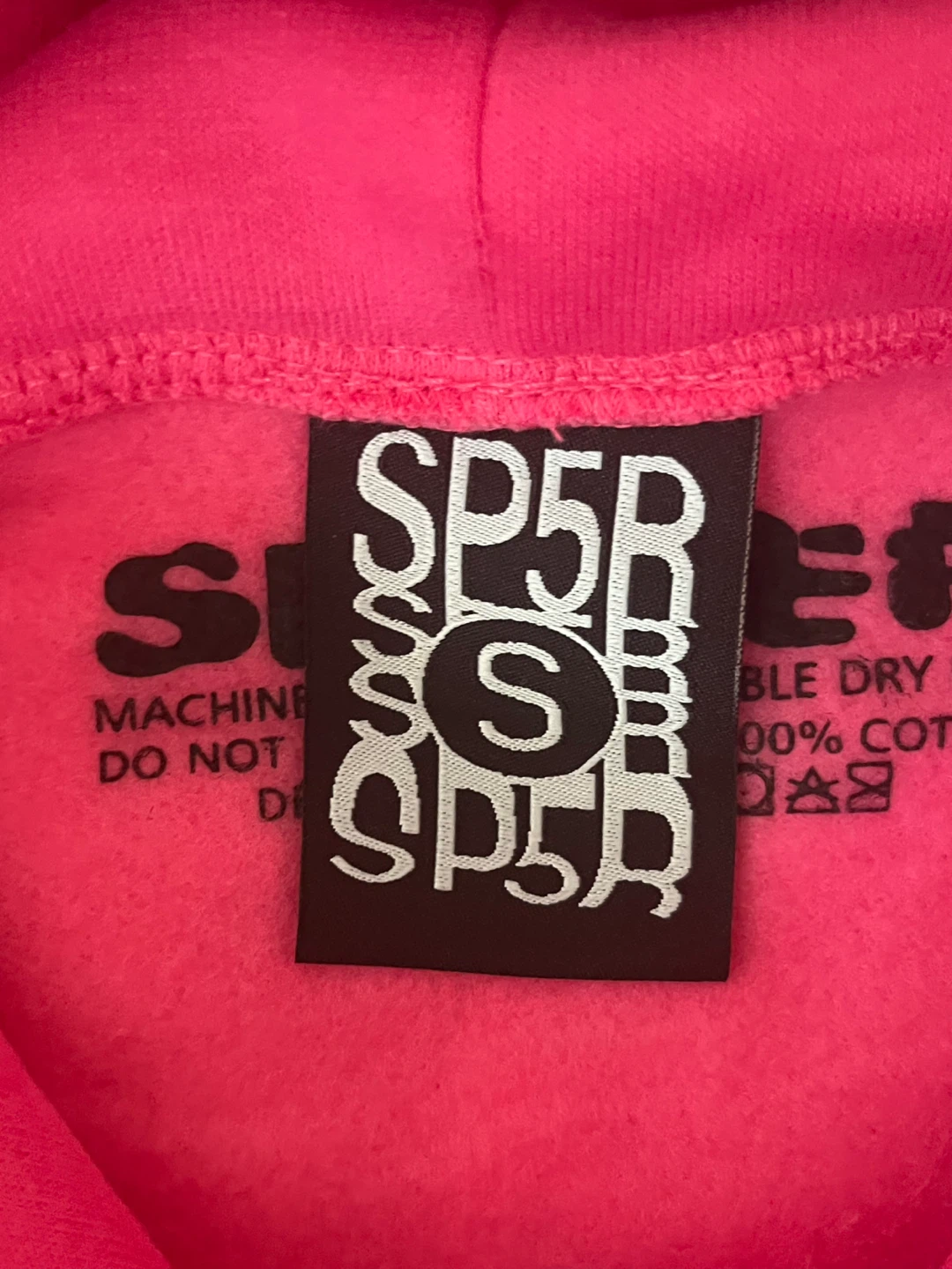 Pink spider hoodie - size small - photo 3