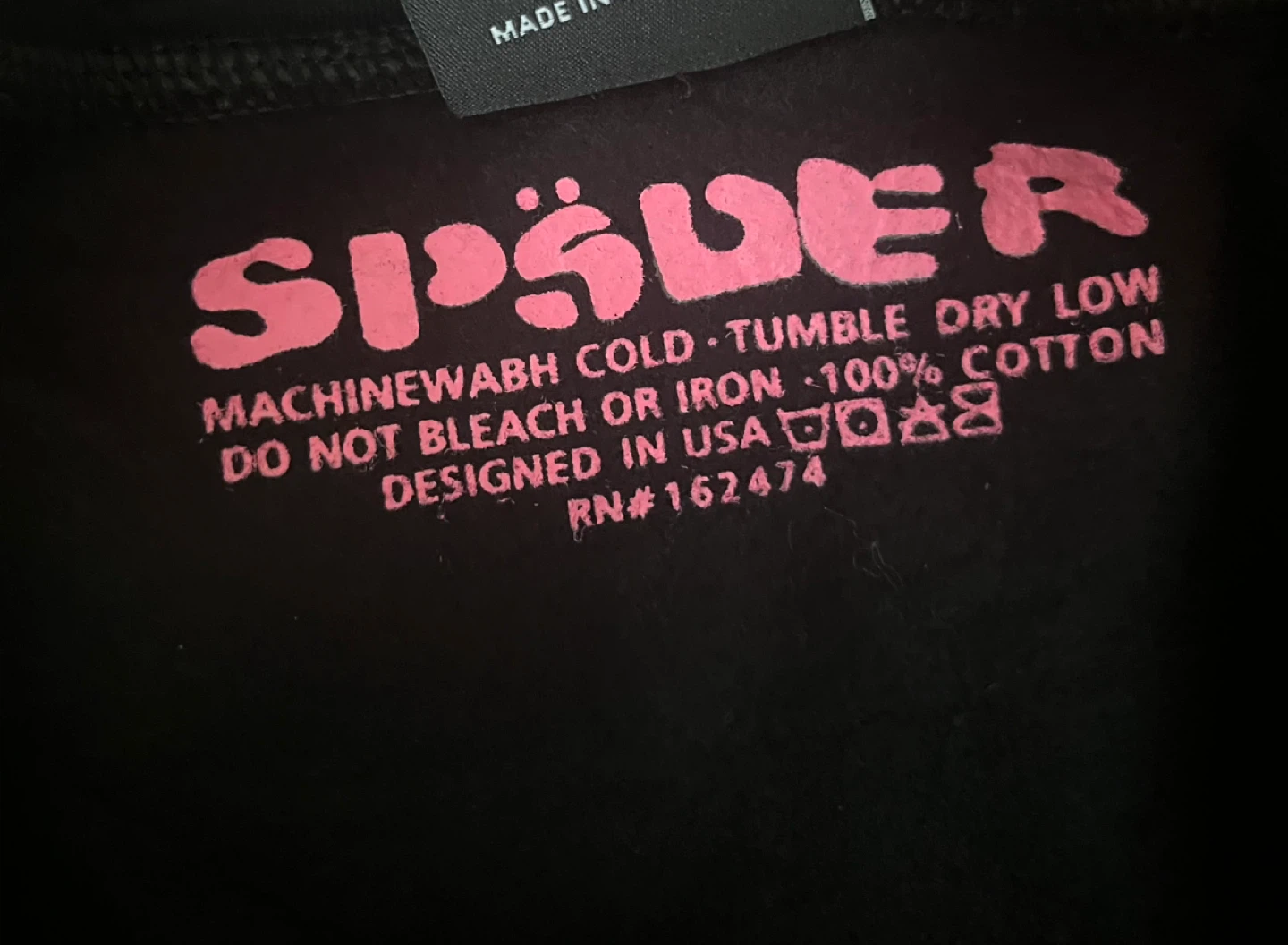 Black spider hoodie - size small - photo 4
