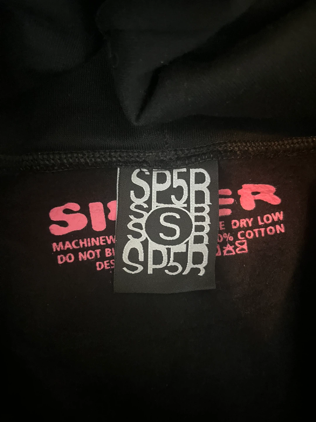 Black spider hoodie - size small - photo 3