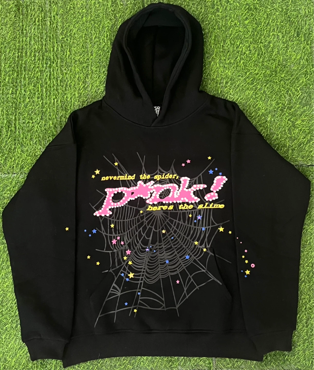 Black spider hoodie - size small