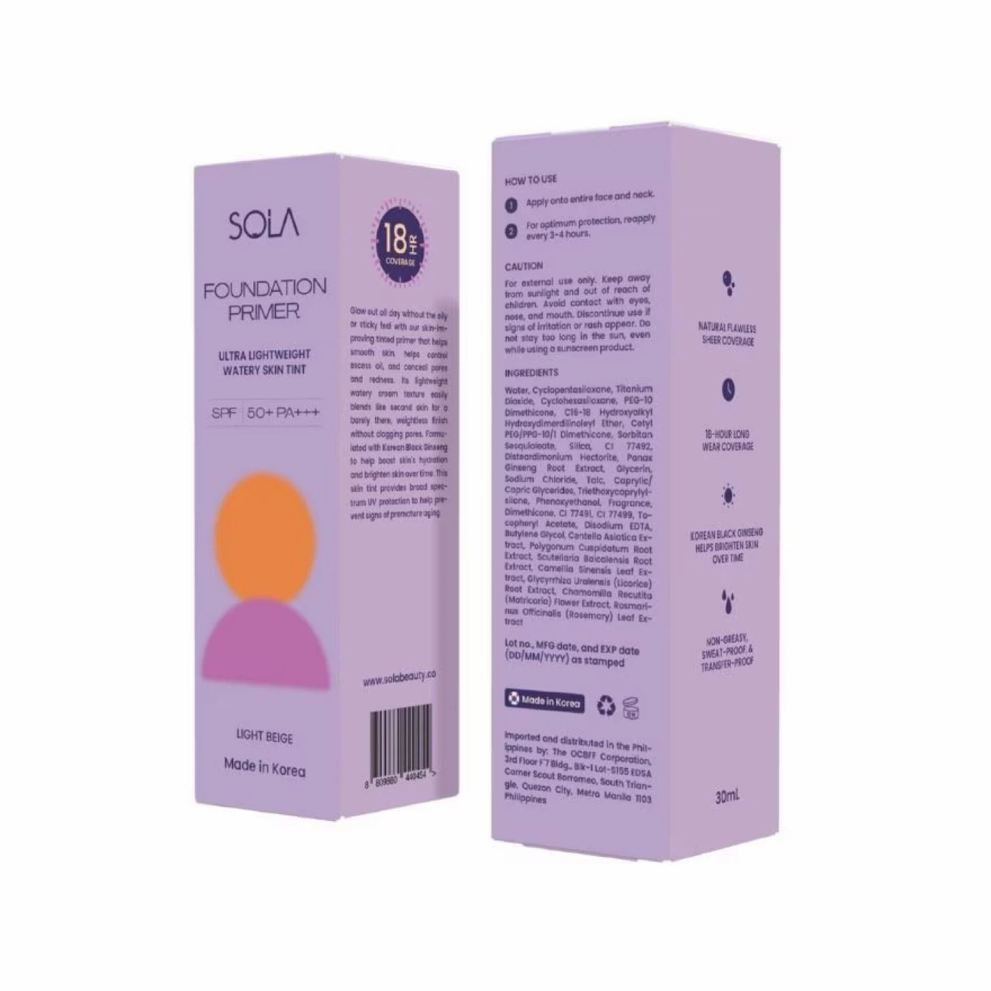 SOLA Foundation Primer - Light Beige - photo 2