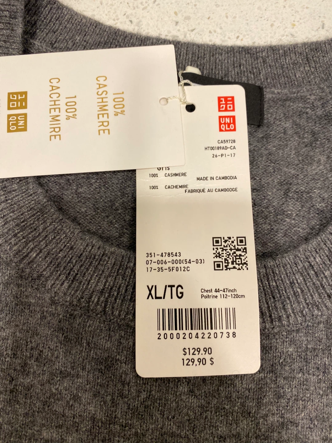 UNIQLO 100% Cashmere Sweater - photo 3