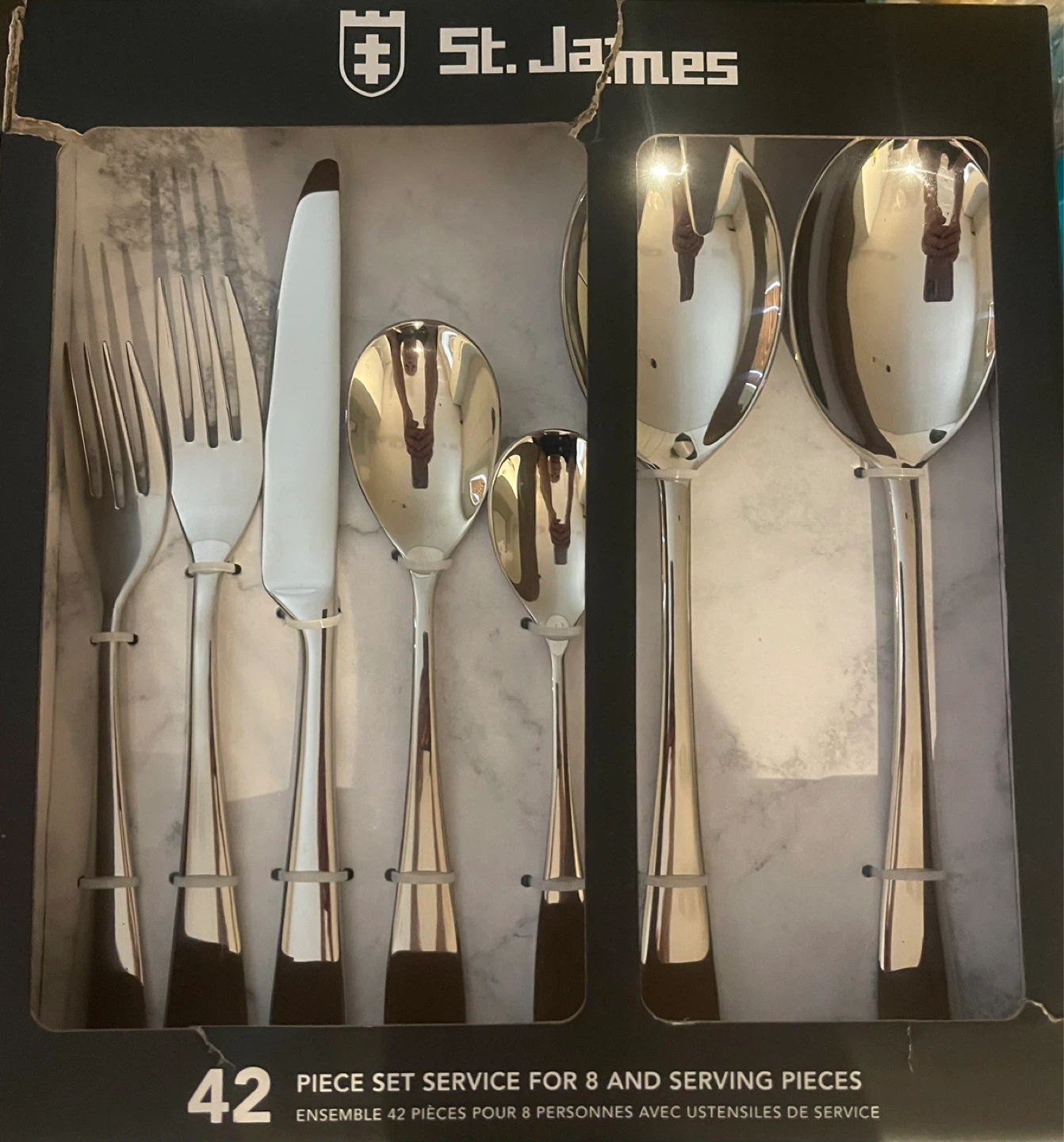 St. James Pastis Mirror 42 Piece Cutlery Set
