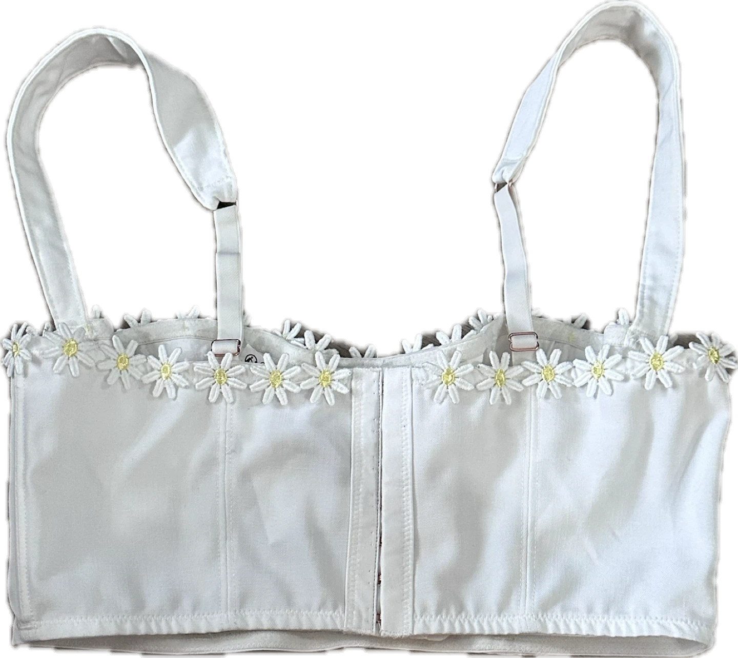 UO Out From Under Gillian Daisy Applique Corset Bra Top - photo 3
