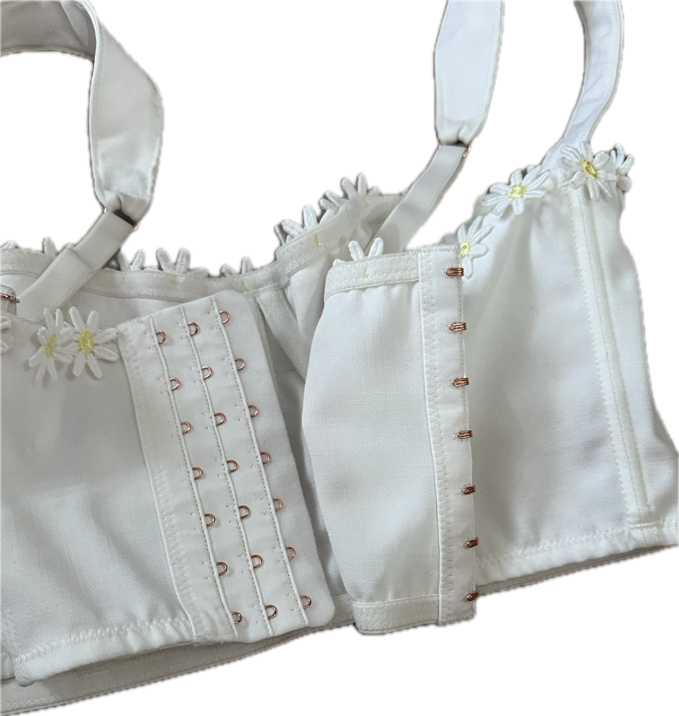 UO Out From Under Gillian Daisy Applique Corset Bra Top - photo 5