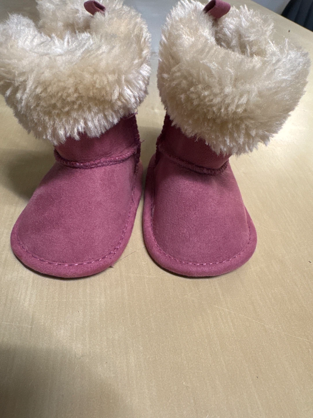 Baby Winter Boots Size 0 Pink Faux Suede - photo 2
