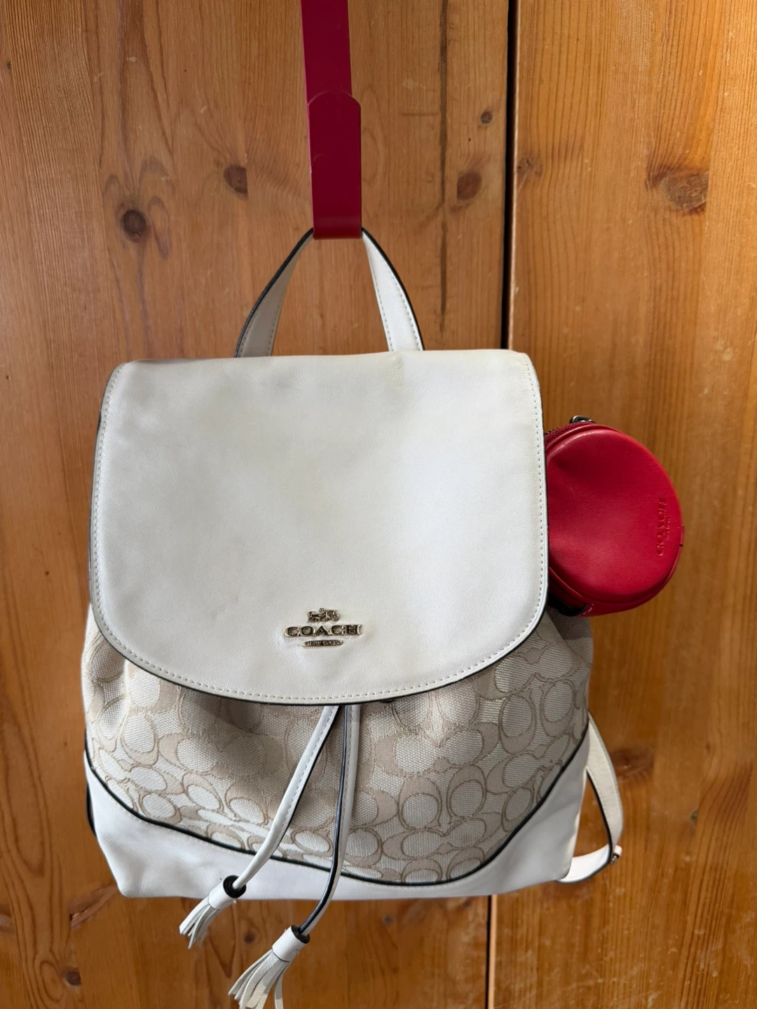 Coach Signature Canvas Backpack - photo 2