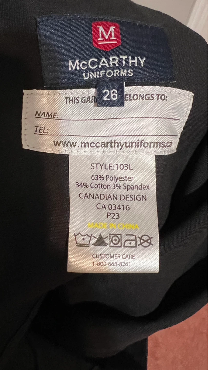 Resurrection CSS Uniforms Black Shorts Size 26 - photo 3