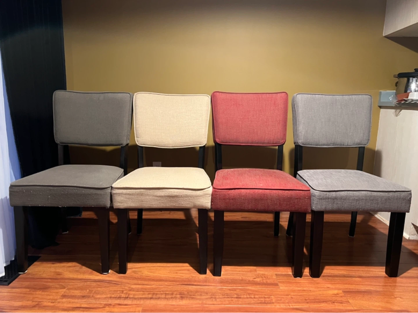 Dining Table Set with 4 Chairs and Bench - photo 4