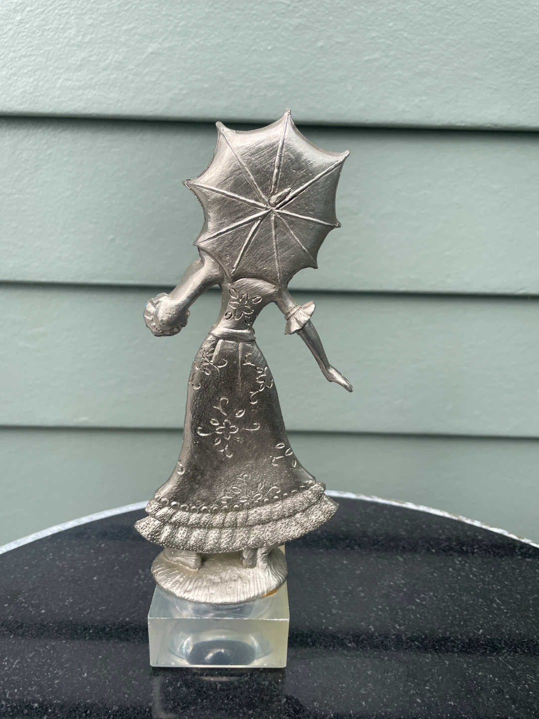 Vintage Silvertone lady figurine umbrella statue - photo 5