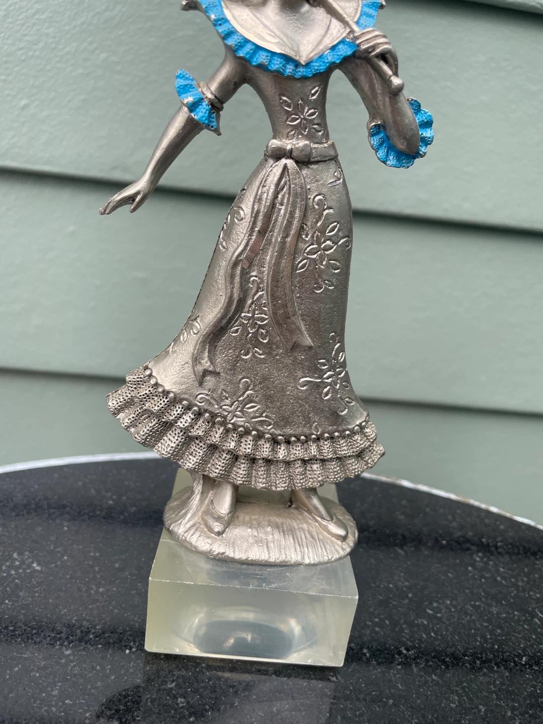 Vintage Silvertone lady figurine umbrella statue - photo 3