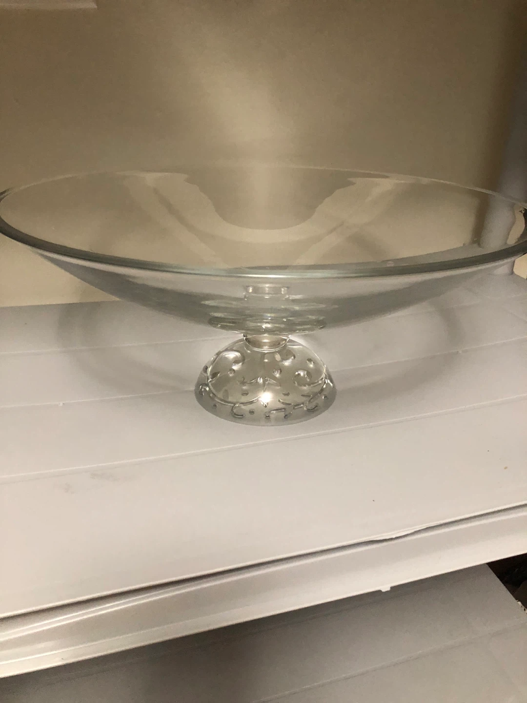 Glass Footed large Bowl - photo 3