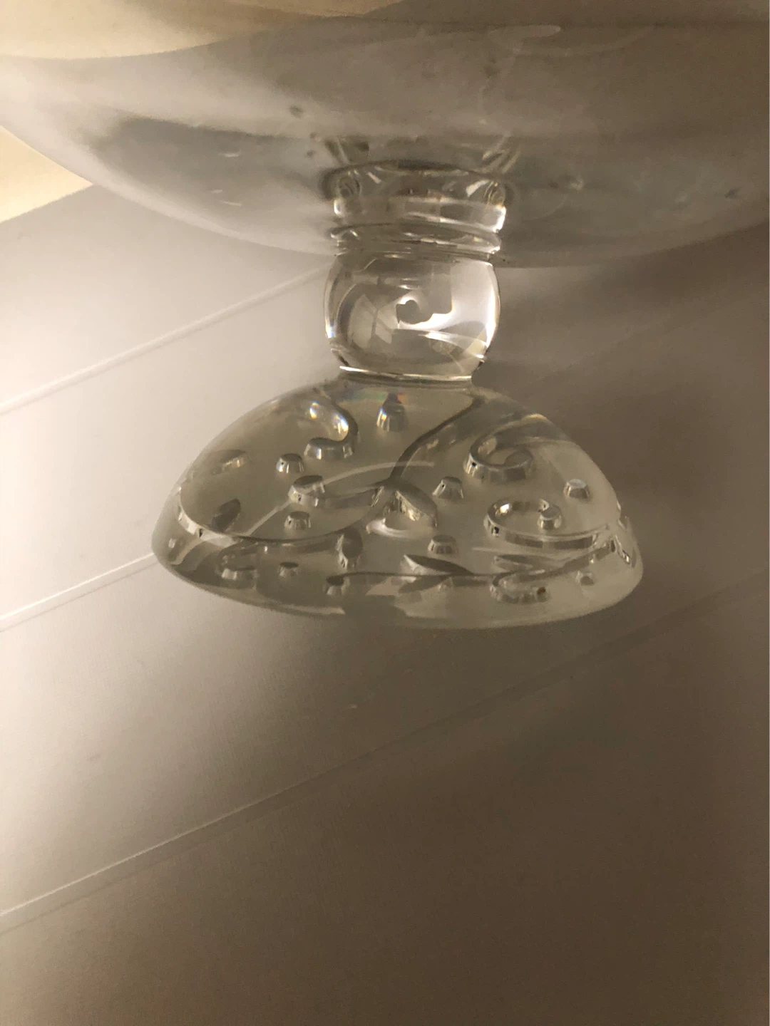 Glass Footed large Bowl - photo 2