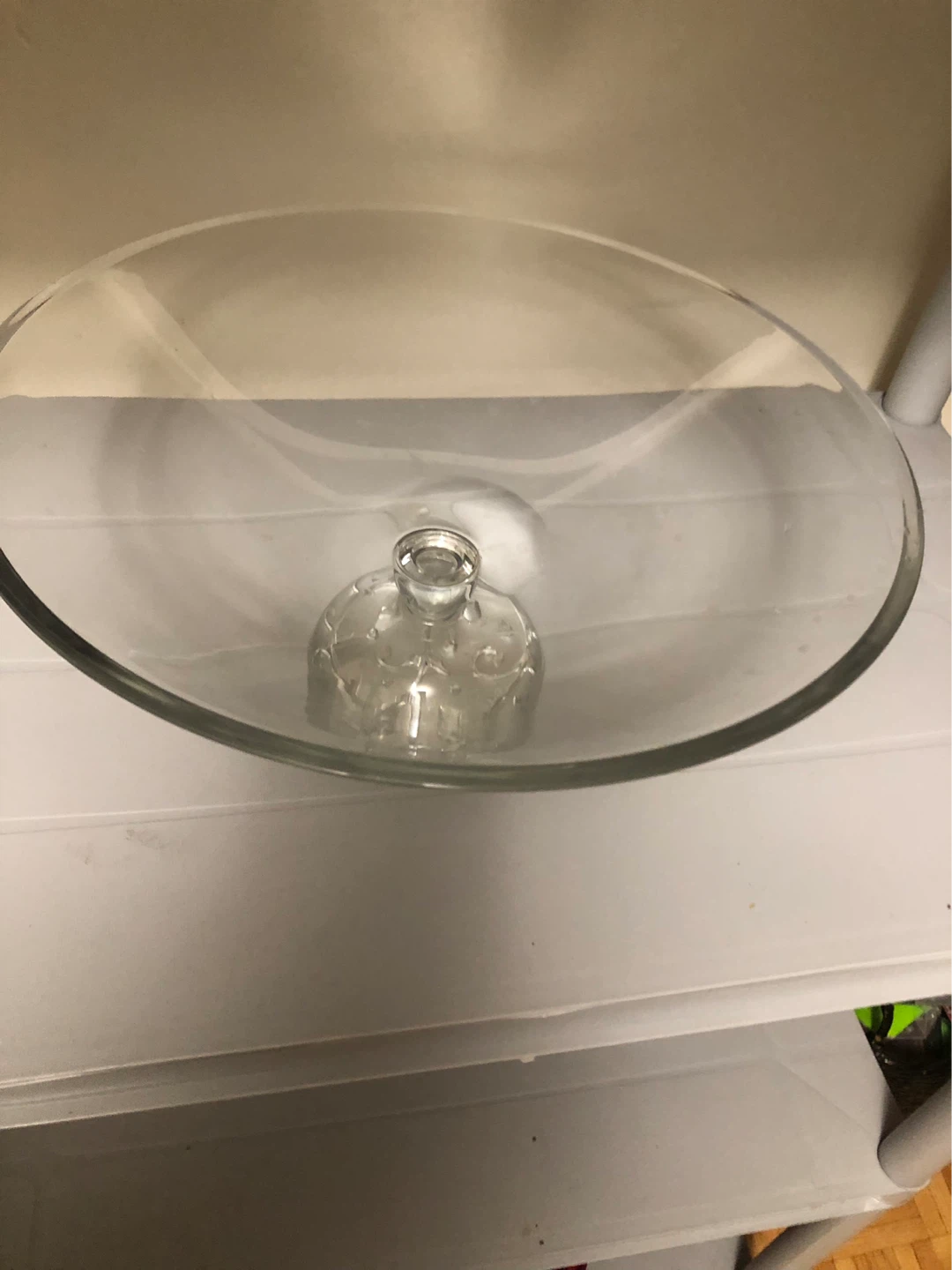 Glass Footed large Bowl