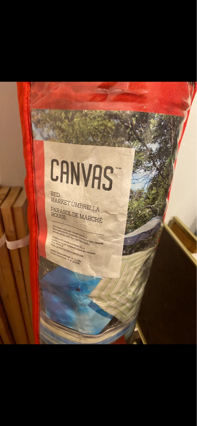 CANVAS Red Market Umbrella - photo 2