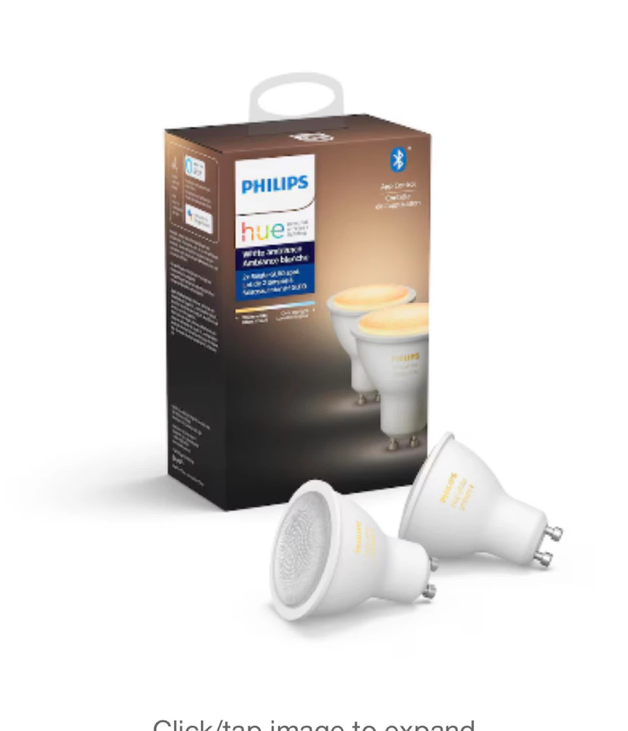 BNIB Philips Hue GU10 Smart Bulbs (2-Pack)