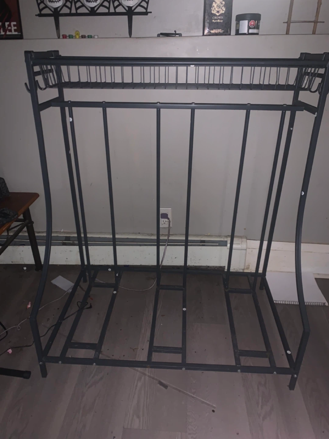Metal bike rack