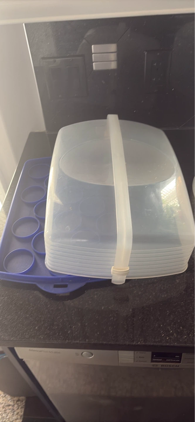 Plastic Cake Carrier with Handle - photo 2