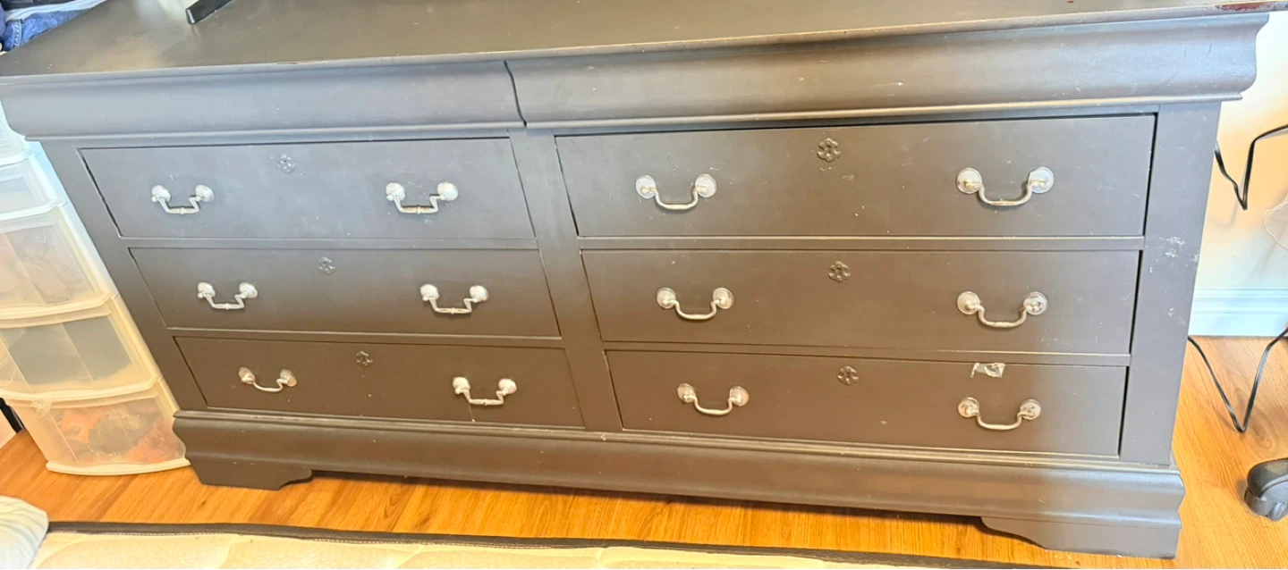 Grey 6-Drawer Dresser