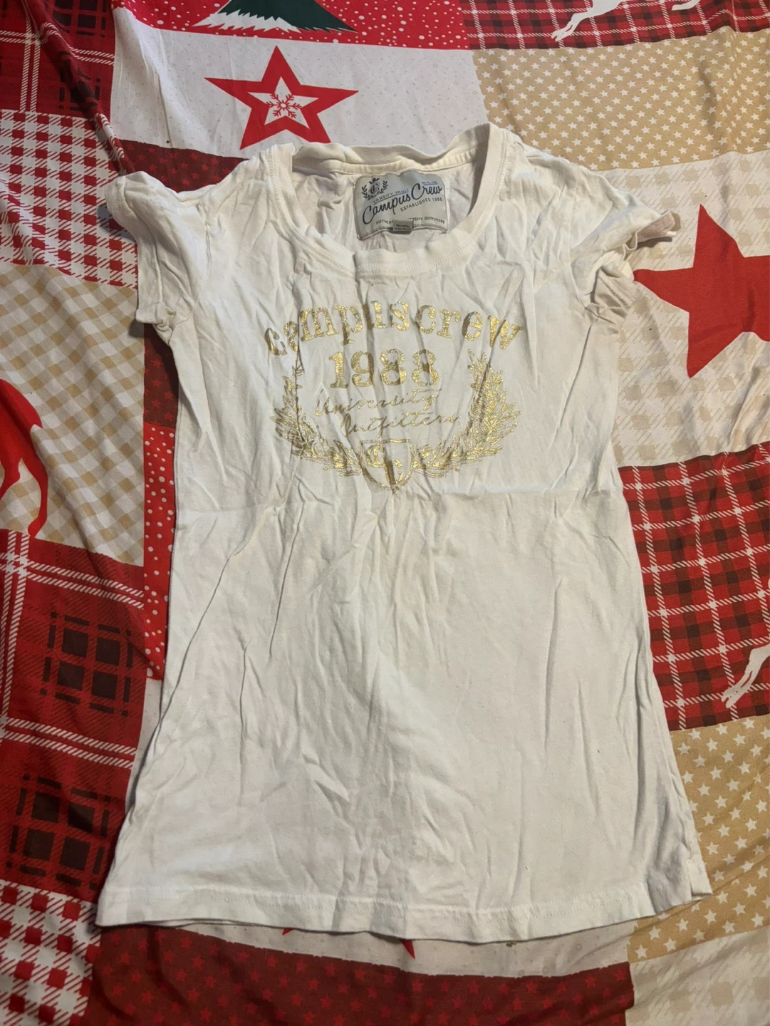 Campus Crew XS White T-Shirt
