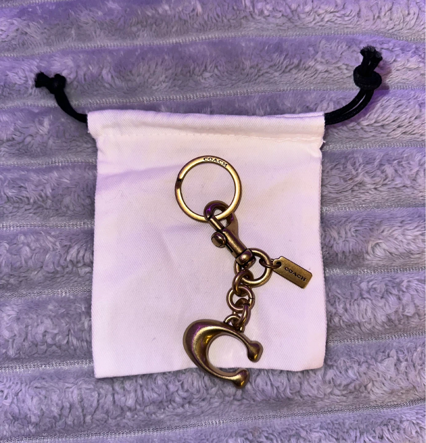 Coach C Logo Keychain with Pouch - photo 2