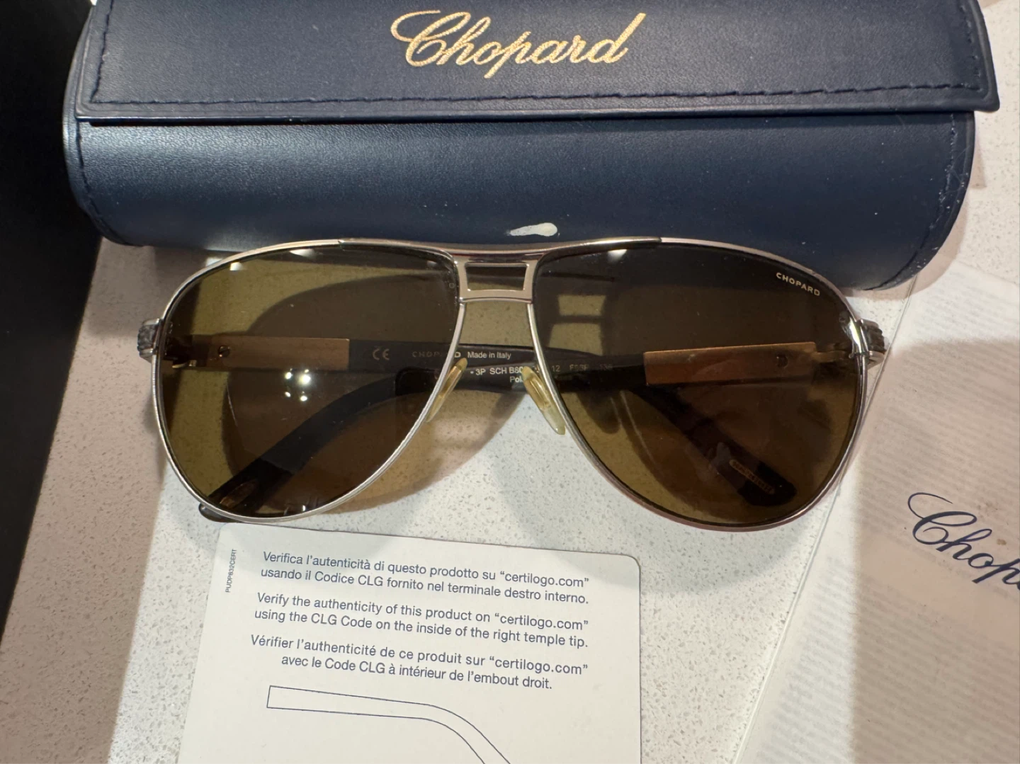 Chopard SCH B80 Polarized Sunglasses with kit - photo 2