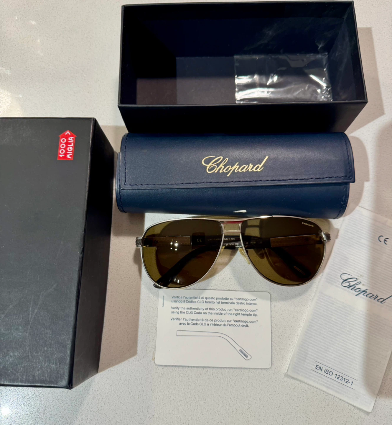 Chopard SCH B80 Polarized Sunglasses with kit