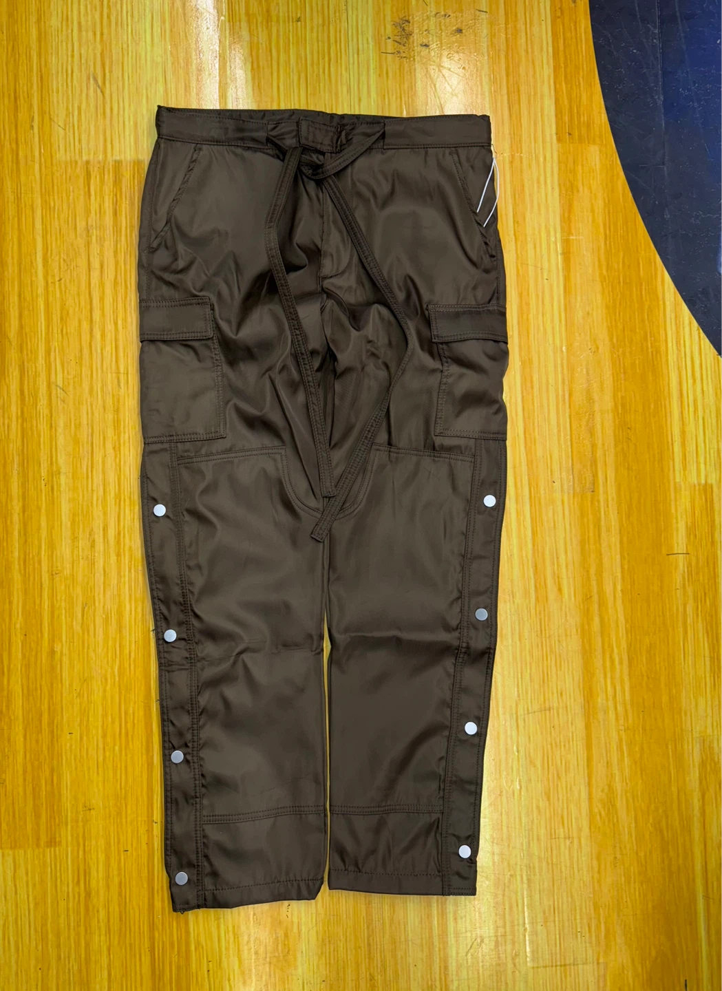 Brown Cargo Snap Button Pants - photo 2